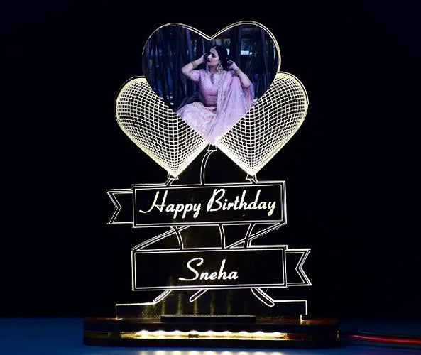 Heart Photo Acrylic 3D Illusion LED Lamp