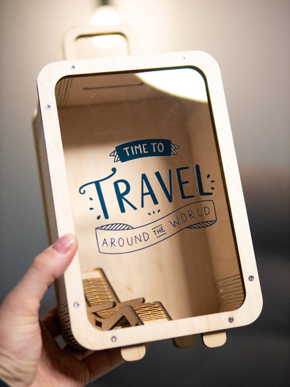 Time to Travel Savings Box – ₹50,000 Goal | Break to Open | 2 Colors