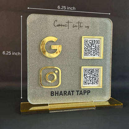 2 Frosted Standee Bundle - Google + Instagram + Payment