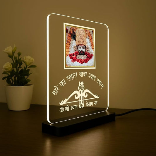 Shree Khatu Shyam ACRYLIC Glow Led Table Top