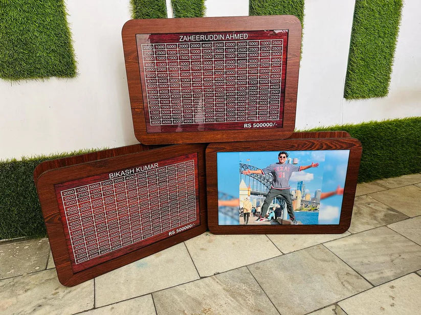 Unique MDF Piggy Bank With Custom Photo And Name