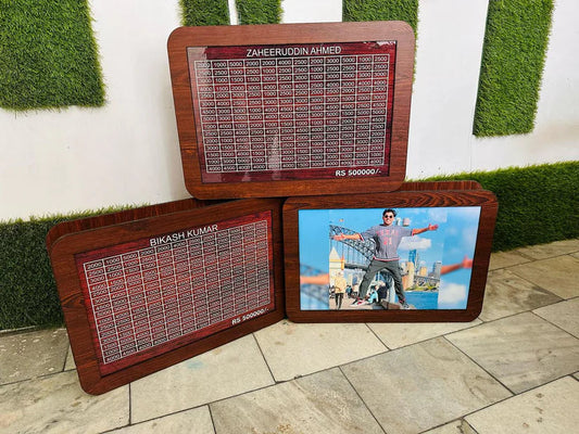 Unique MDF Piggy Bank With Custom Photo And Name