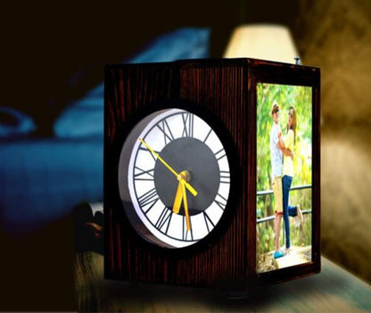 Rotating Lamp with Clock