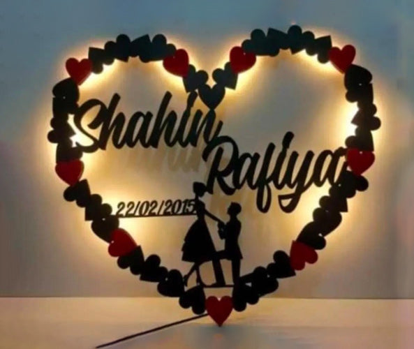 Heart LED Name Prop
